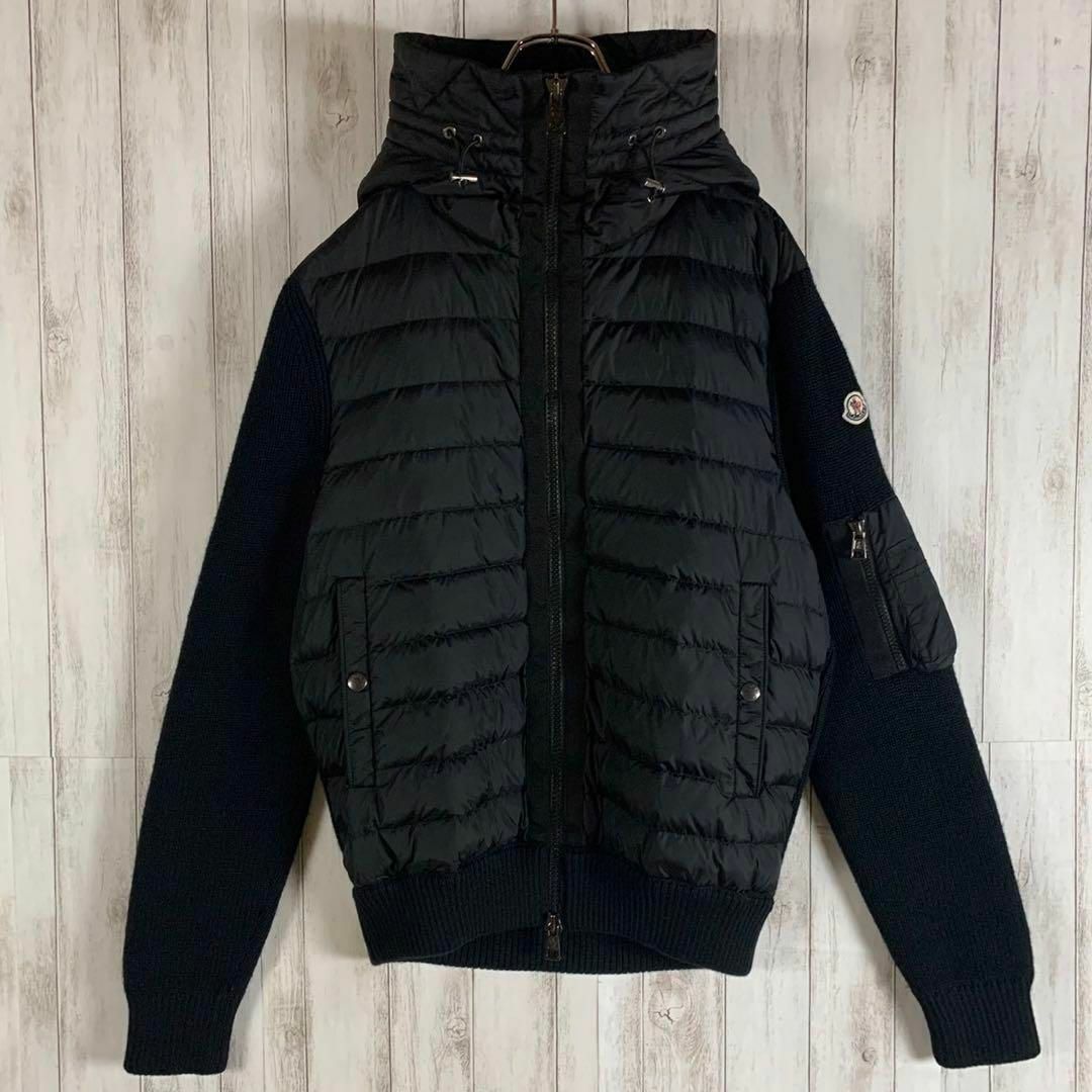 【超人気モデル】MONCLER モンクレール 希少 ニット切替ダウンジャケット