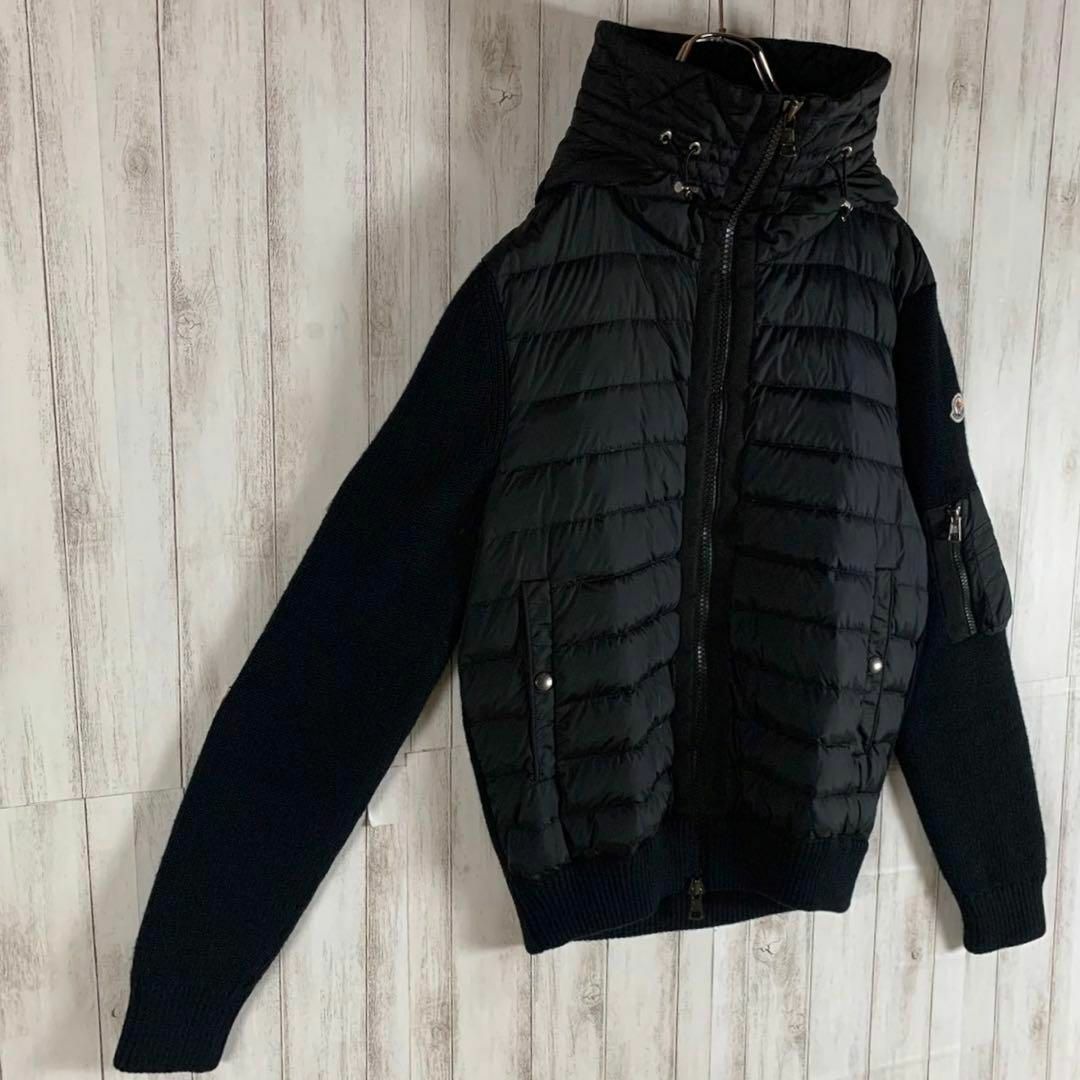 【超人気モデル】MONCLER モンクレール 希少 ニット切替ダウンジャケット