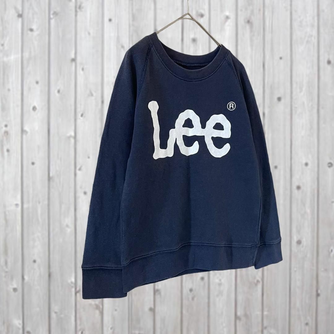 Lee(リー)の【Lee】リー　トレーナー　トップス　プリント　冬春　古着　長袖　Uネック　定番 レディースのトップス(トレーナー/スウェット)の商品写真