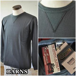 BARNS バーンズ　クルーネックTシャツ　長袖ロンT　3043 M