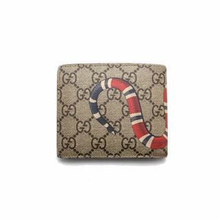 GUCCI GGスプリーム スネーク 2つ折り財布■08ac1025065