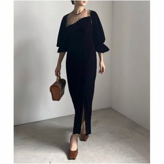 アメリヴィンテージ(Ameri VINTAGE)の【lady様 専用】AMERI  VINTAGE  VELOURS DRESS(ロングワンピース/マキシワンピース)