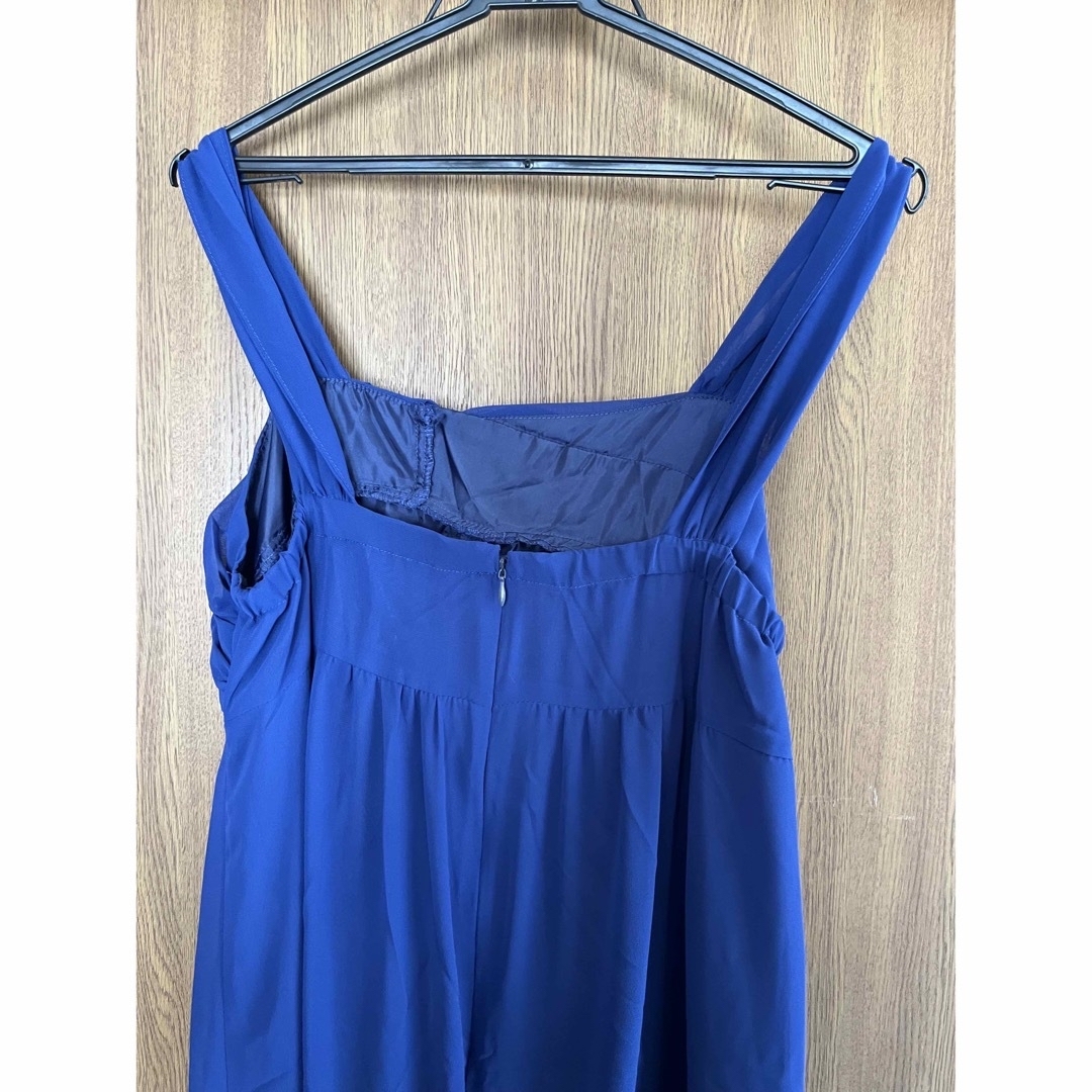 ロングドレス＆ボレロ 黒 ブルー 15ABR レディースのフォーマル/ドレス(ロングドレス)の商品写真