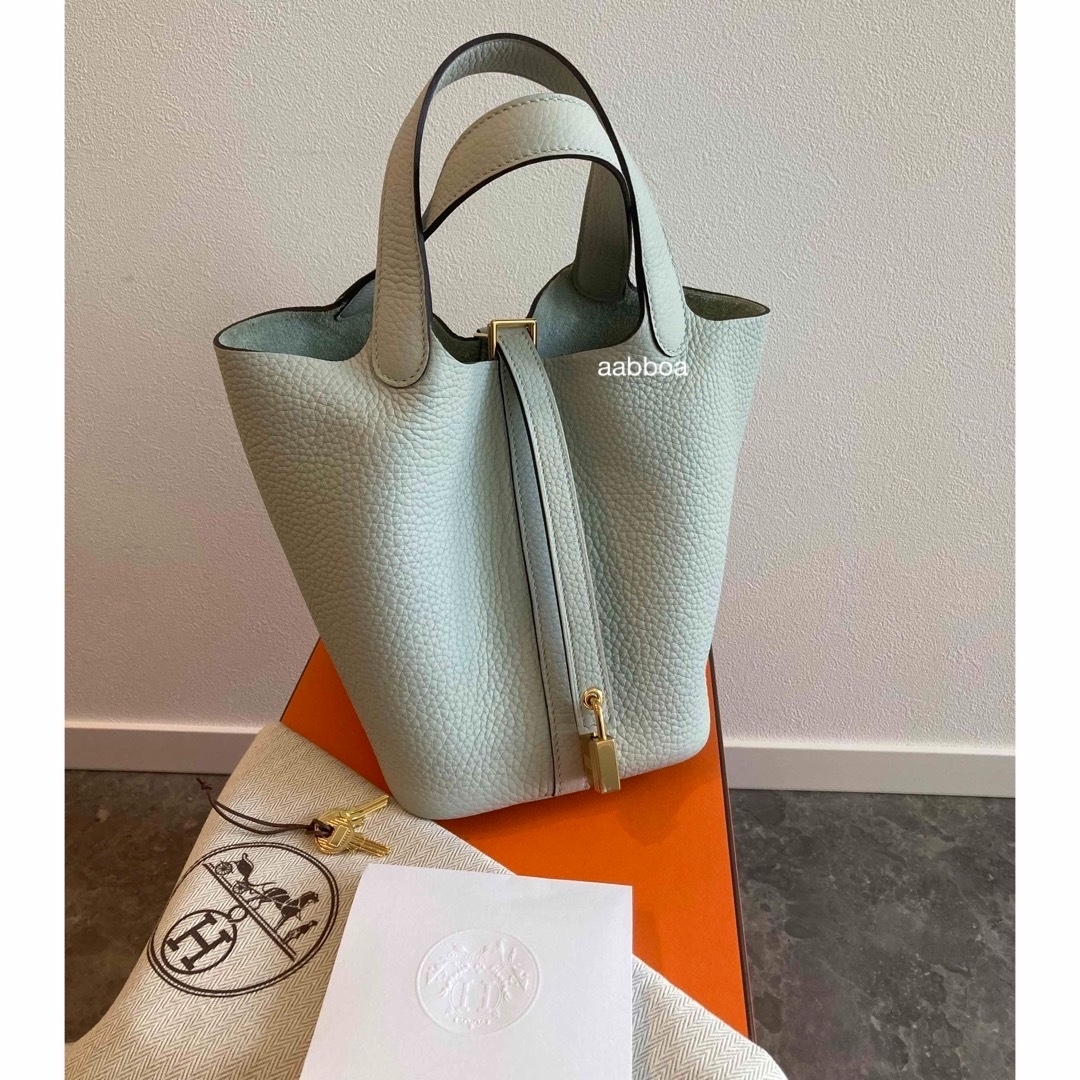 Hermes - 2023新色レア♥️本物エルメスピコタンロックPM グリネヴェ x