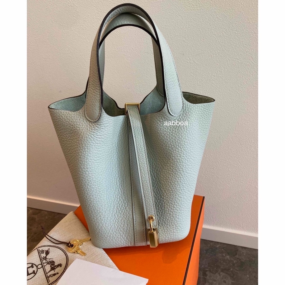 Hermes - 2023新色レア♥️本物エルメスピコタンロックPM グリネヴェ x