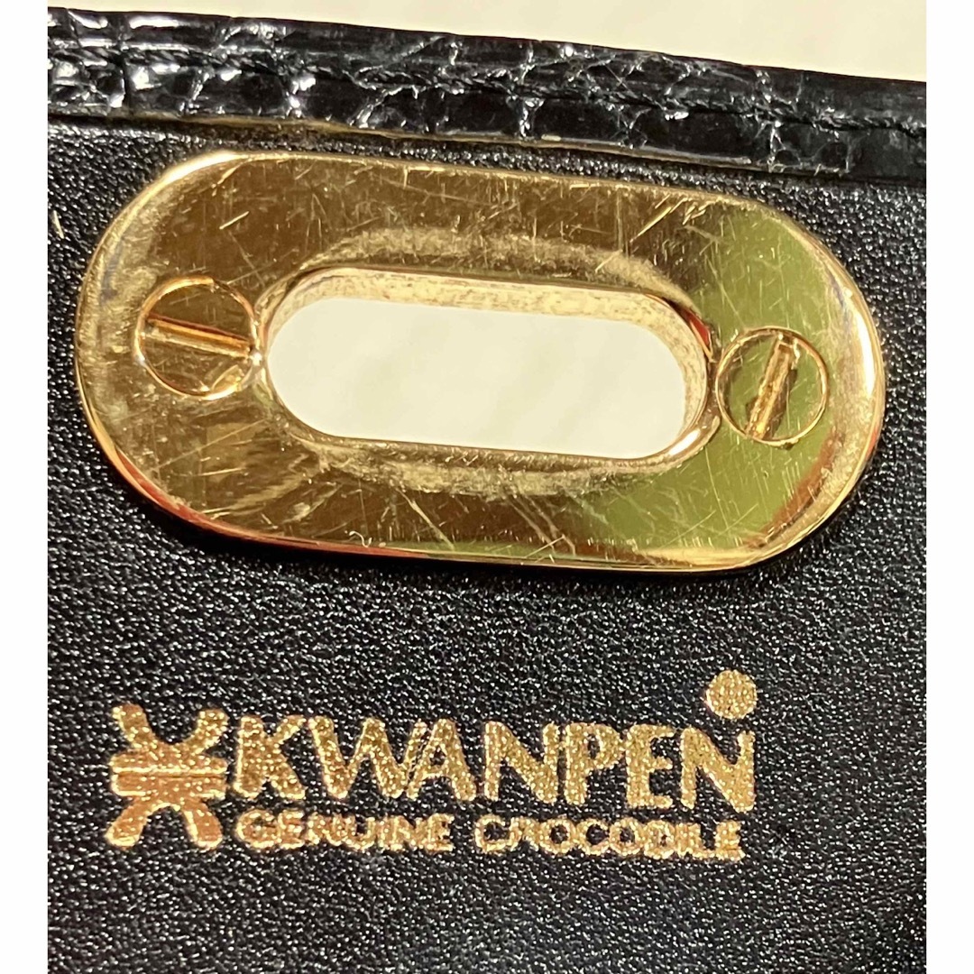 KWANPEN  クワンペン コインケース　 クロコダイル  ブラック　小銭入れ メンズのファッション小物(コインケース/小銭入れ)の商品写真