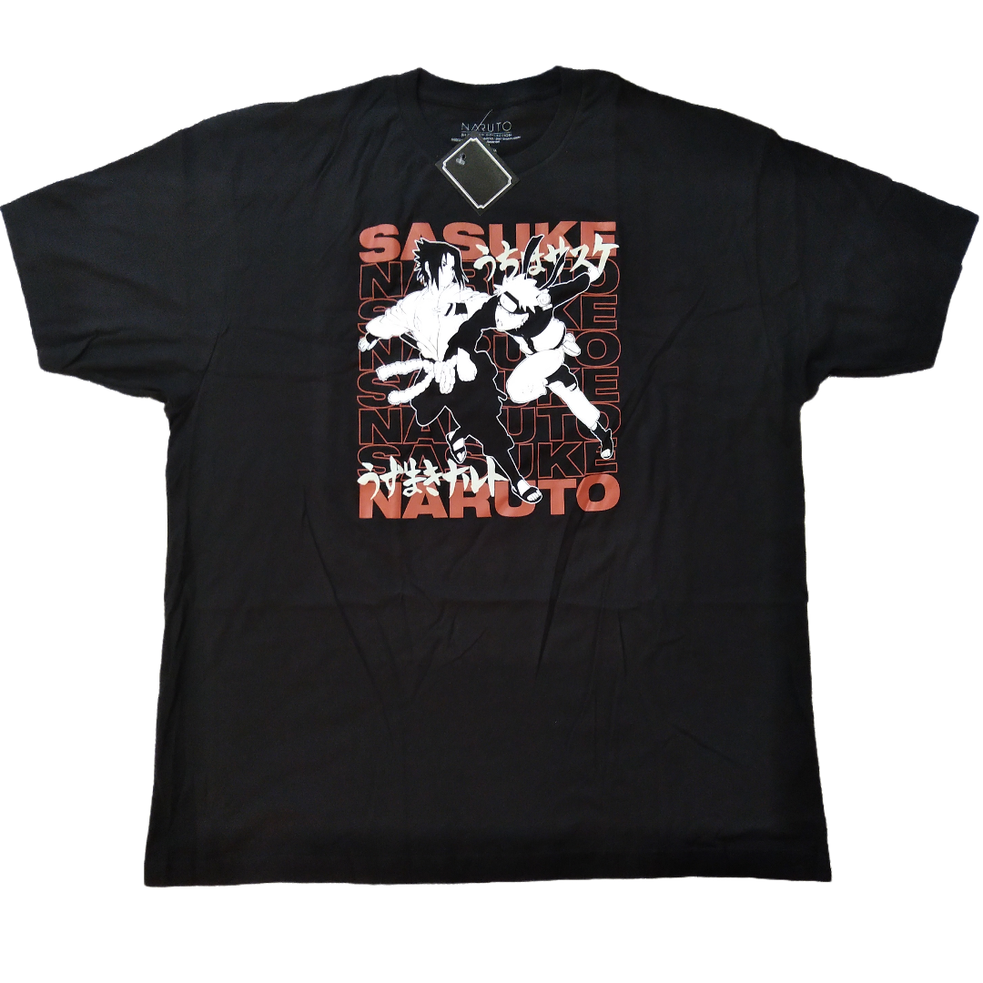 NARUTO-ナルト- 疾風伝 Tシャツ 2XLサイズ 黒 サスケ 海外公式 NARUTO-ナルト- 疾風伝 Tシャツ 2XLサイズ 黒 サスケ 海外公式