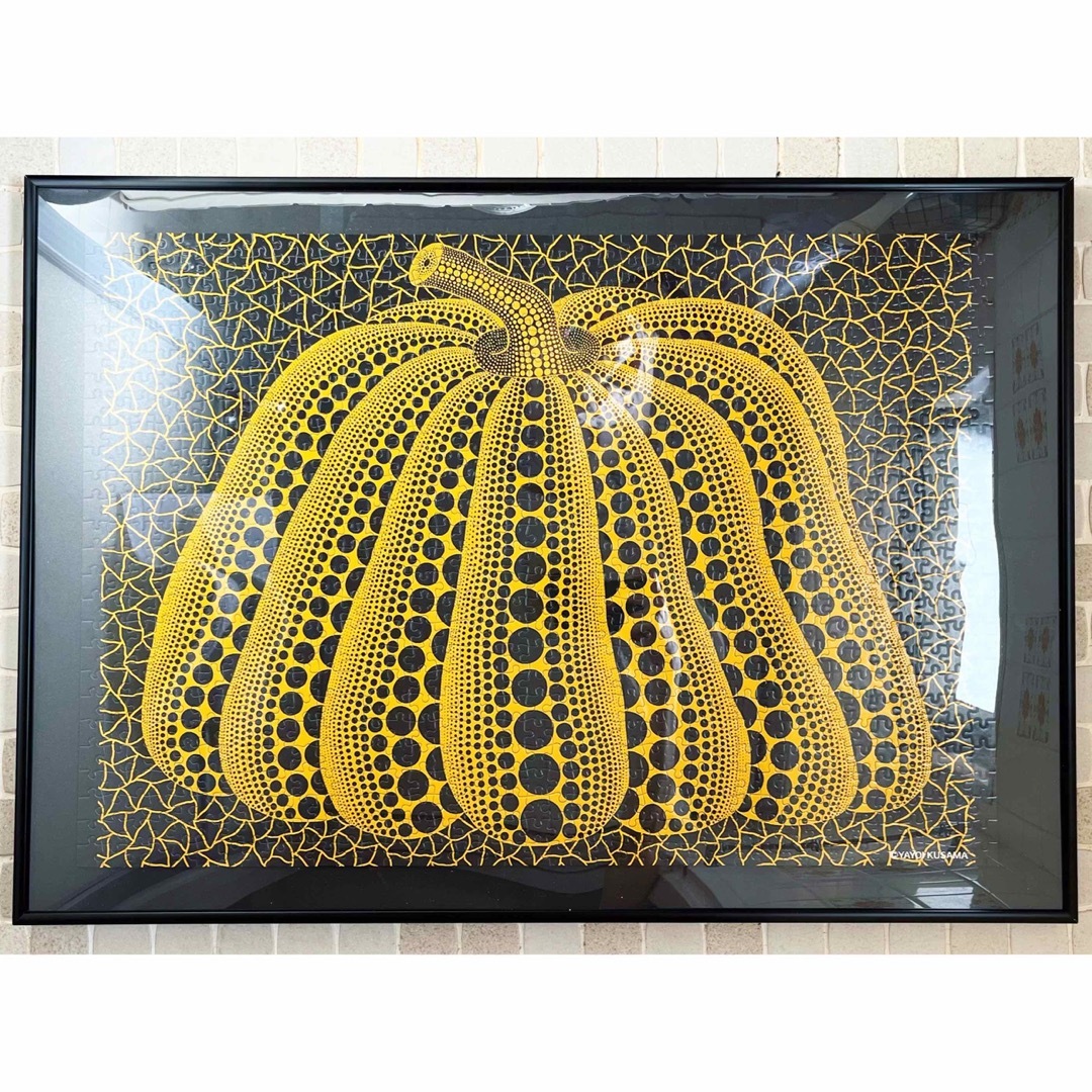 LOUIS VUITTON(ルイヴィトン)の草間彌生🍋パズル完成品　パンプキン　アートパネル　額入り　かぼちゃ　フレーム付き エンタメ/ホビーのアート用品(その他)の商品写真