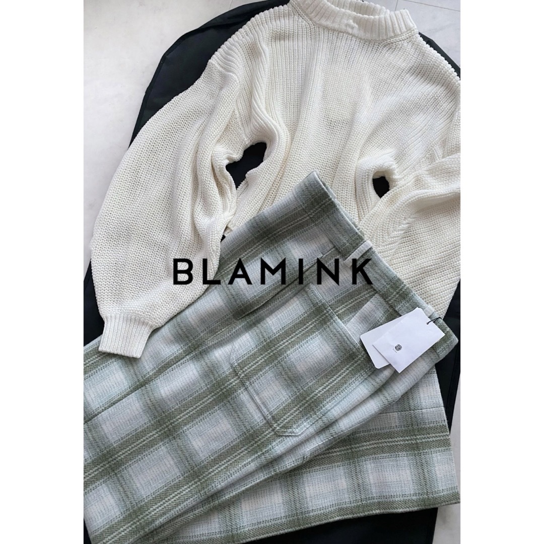 BLAMINK チェック 厚手 高級 パンツ 新品タグ付き | フリマアプリ ラクマ