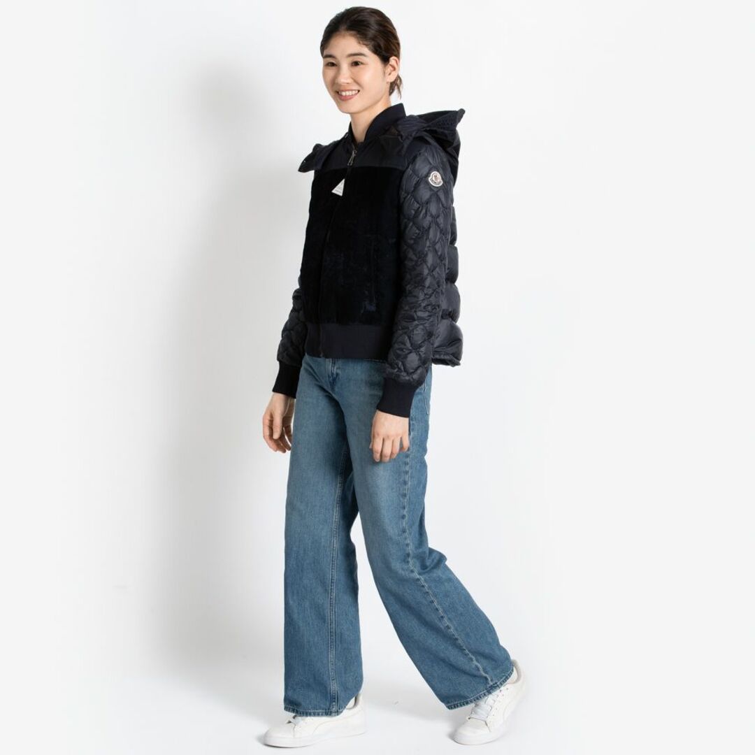 MONCLER(モンクレール)のモンクレール MONCLER ダウンジャケット ネイビー 14A/164cm  レディースのジャケット/アウター(ダウンジャケット)の商品写真