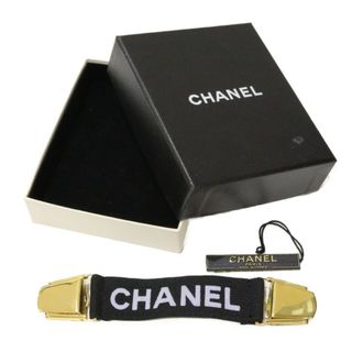 【箱付き】CHANEL　シャネル　ロゴ　アームバンド　金メッキ　ゴム　ヴィンテージ　レディース　メンズ　ユニセックス　プレゼント包装可　 【中古】松前R56号店