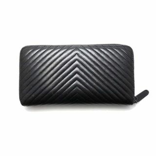 CHANEL 22番台 シェブロン Vステッチ 長財布■08hk1057-7