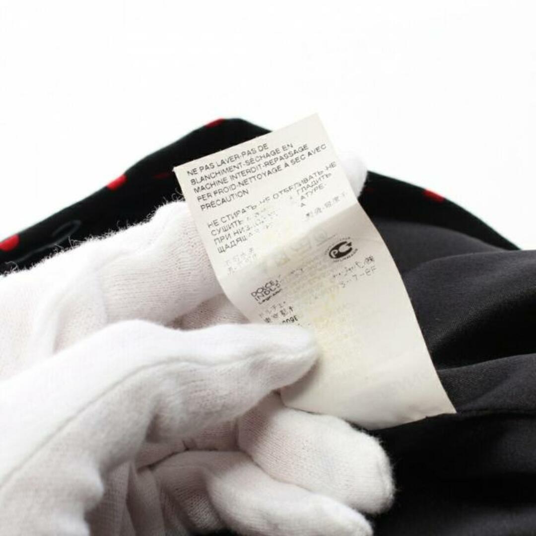 DOLCE&GABBANA(ドルチェアンドガッバーナ)の スカート ドット シルク ブラック レッド レディースのスカート(ひざ丈スカート)の商品写真