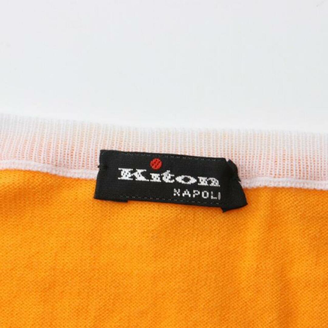 KITON(キトン)の アンサンブル シルク オレンジ ホワイト レディースのトップス(カットソー(長袖/七分))の商品写真