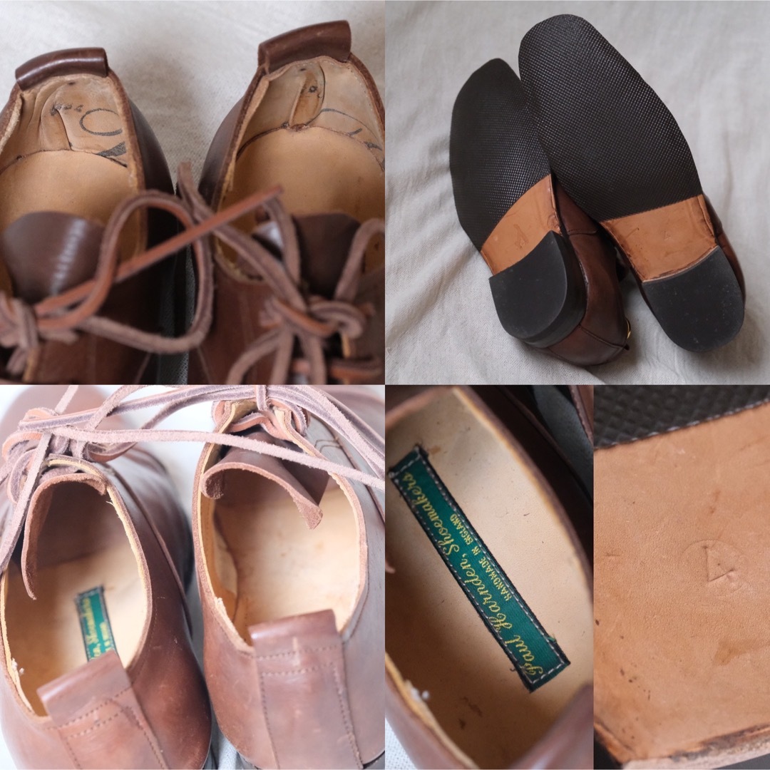 ポールハーデン  Shoemakers クロコ型押し ボストンバッグ ハンド 茶