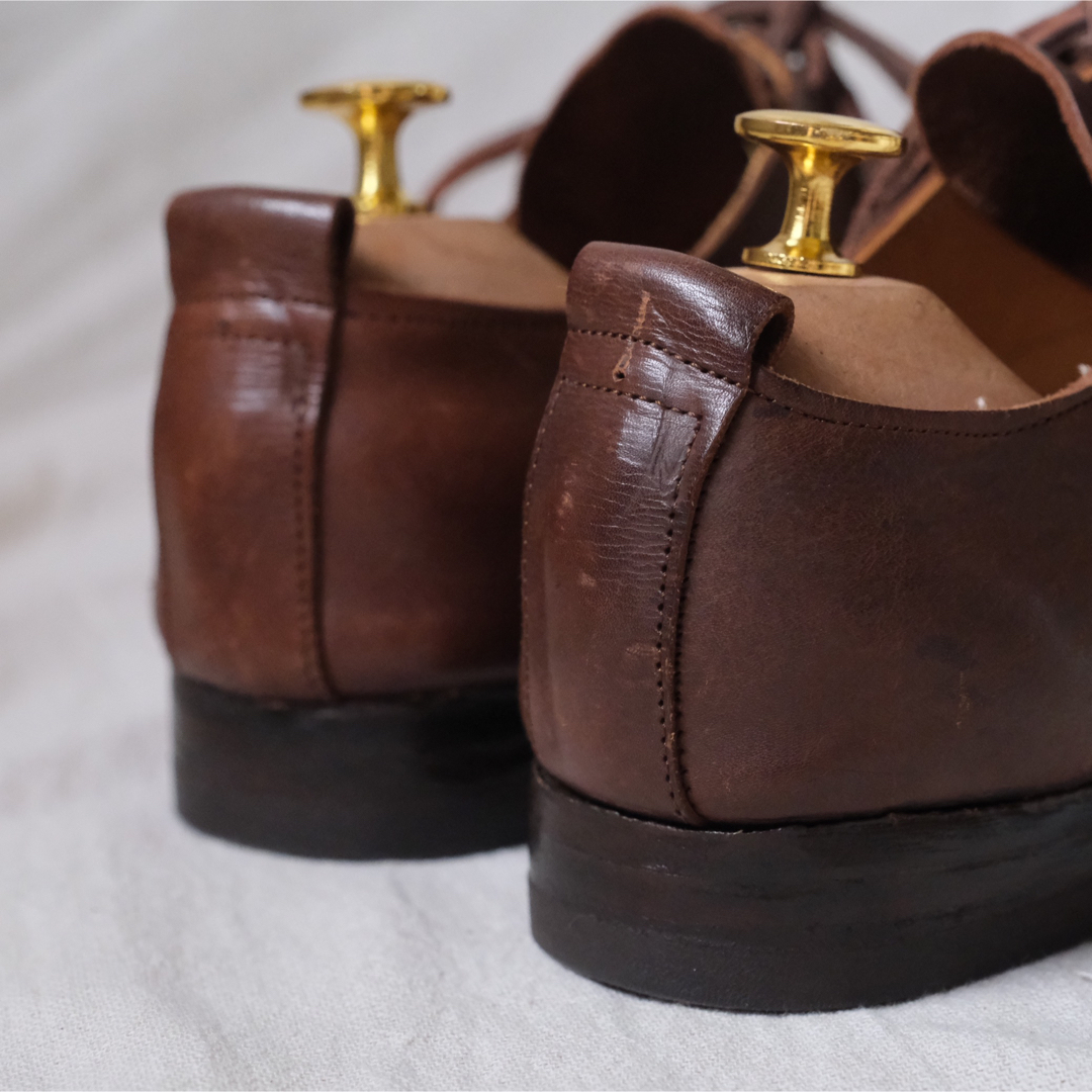 ポールハーデン  Shoemakers クロコ型押し ボストンバッグ ハンド 茶