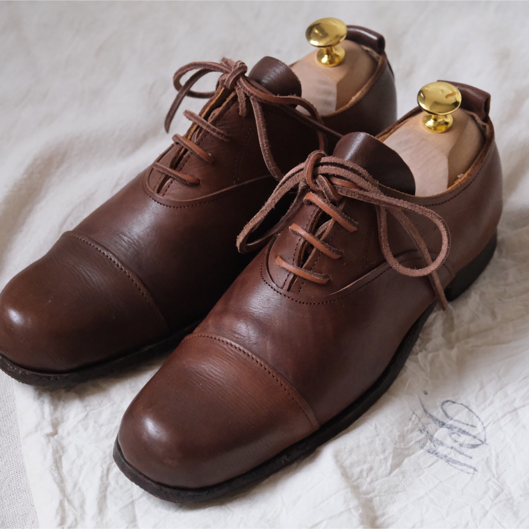 ポールハーデン  Shoemakers クロコ型押し ボストンバッグ ハンド 茶