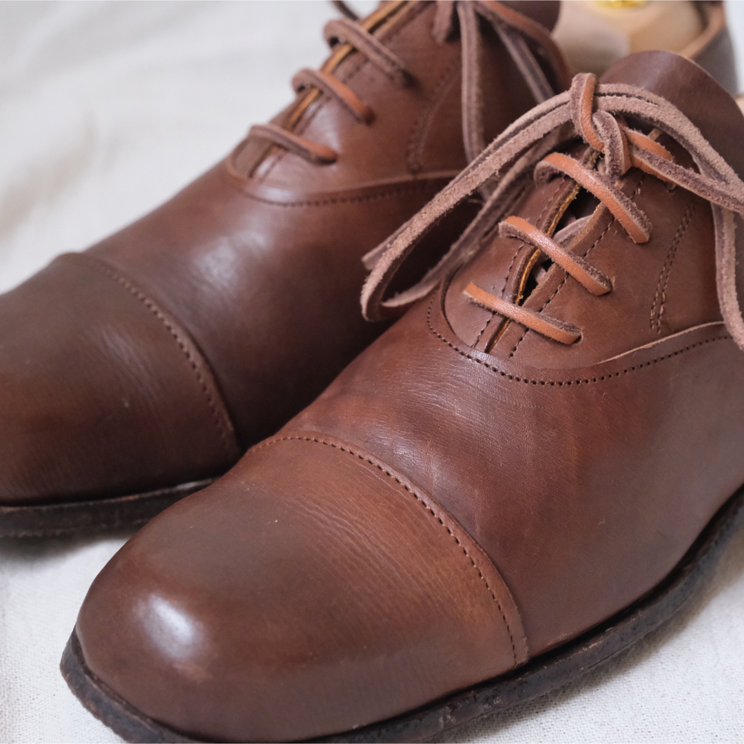 ポールハーデン  Shoemakers クロコ型押し ボストンバッグ ハンド 茶