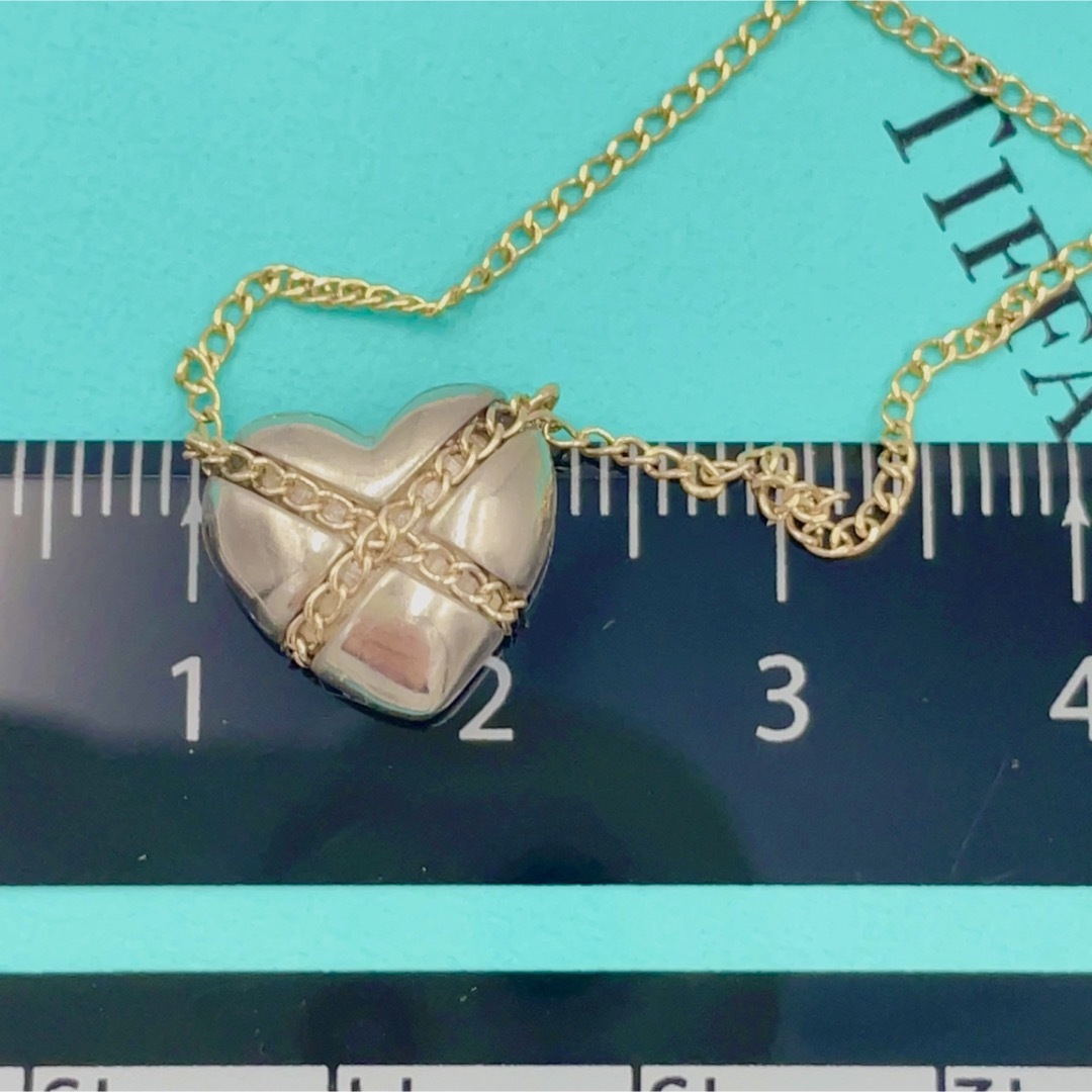 TIFFANY&Co.ティファニーシルバー&K14コンビネックレス　ハート