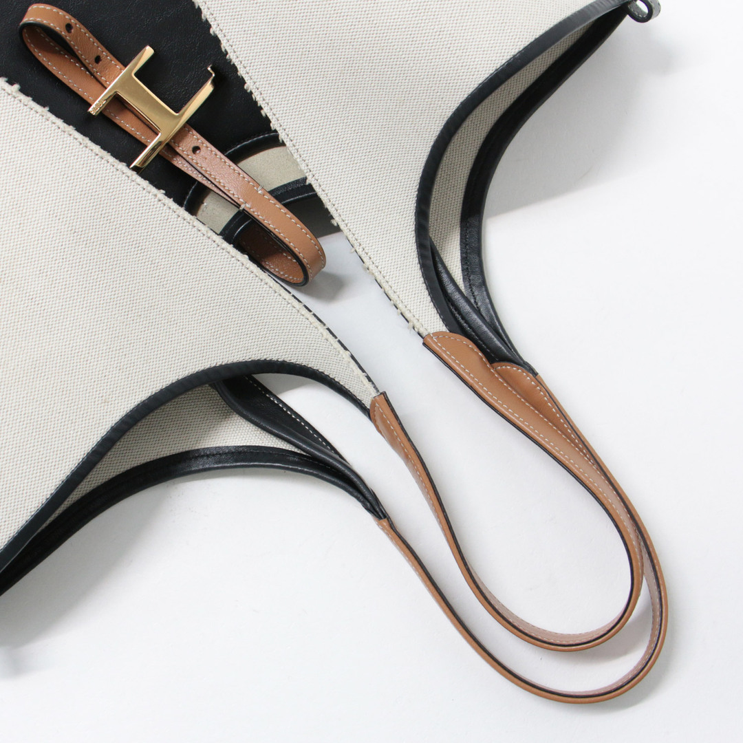 TOD'S - TODS トッズ バッグ トート カバン 鞄 オフホワイト ブラック
