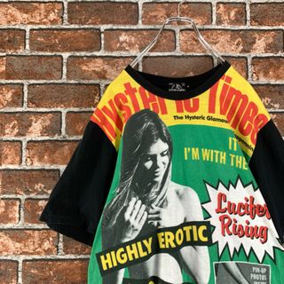 ヒステリックグラマー(HYSTERIC GLAMOUR)の【即完売】ヒステリックグラマー　ヒスガール　全面プリント　マルチカラー　Tシャツ(Tシャツ/カットソー(半袖/袖なし))