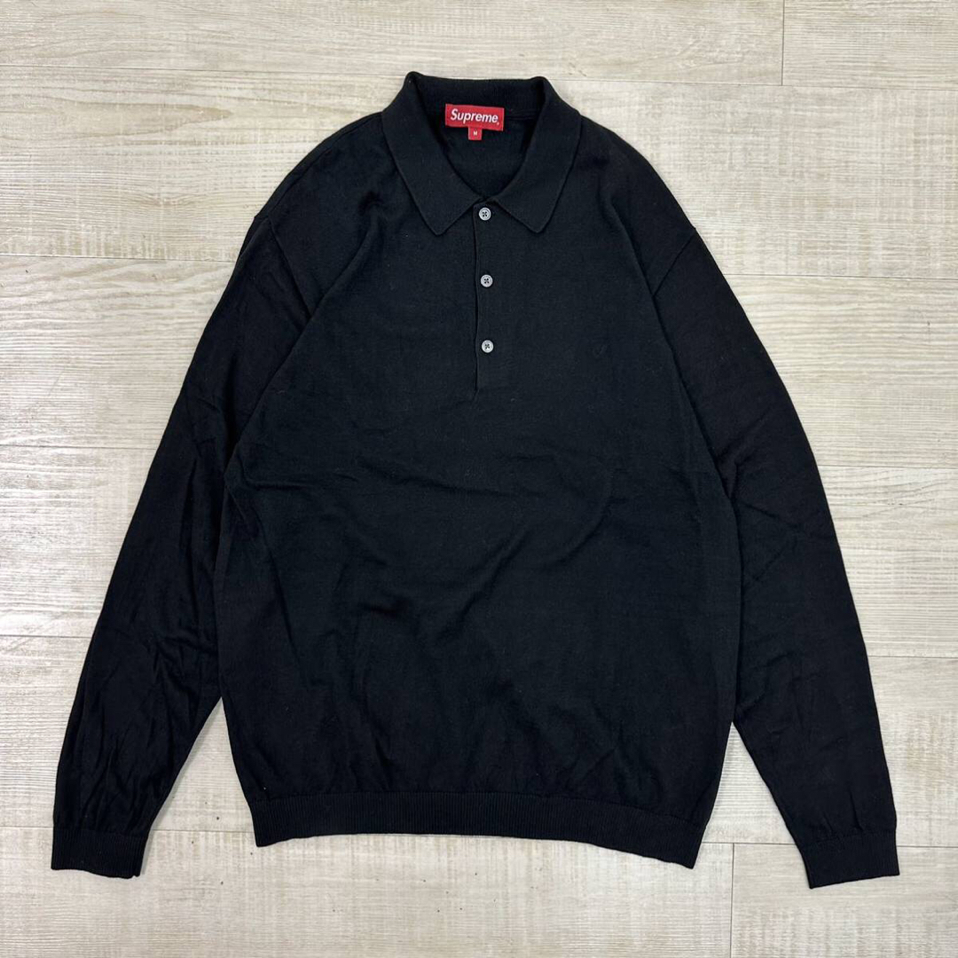 Supreme - 16aw SUPREME ニット ロングスリーブ ポロ シャツ