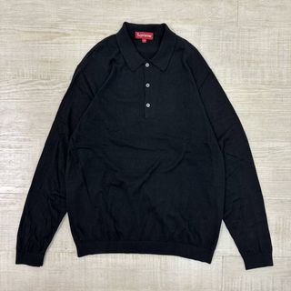 シュプリーム(Supreme)の16aw SUPREME ニット ロングスリーブ ポロ シャツ ポロシャツ M(ポロシャツ)