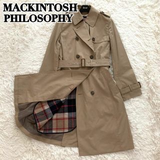 極美品✨マッキントッシュ トレンチコート 2way ギャバジン チェック