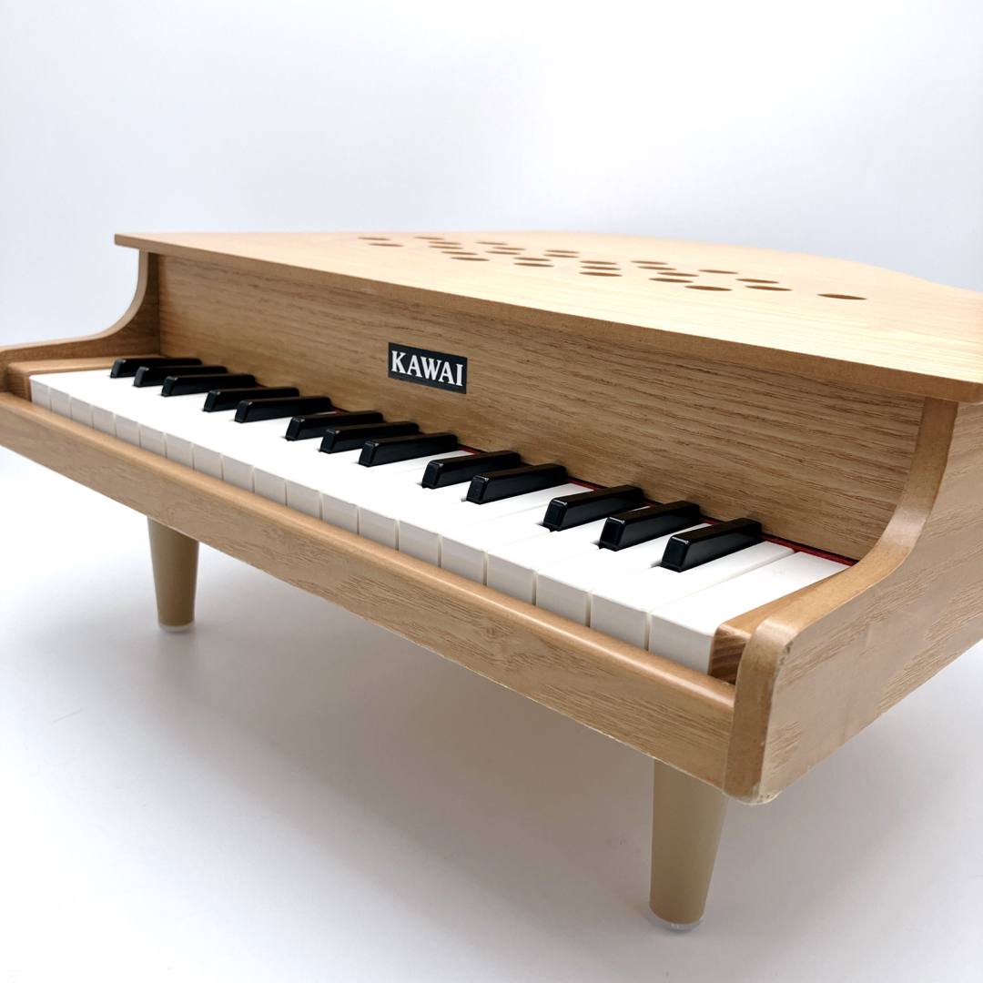 超美品 KAWAI 32鍵 カワイ ミニ グランドピアノ ナチュラル 木目-