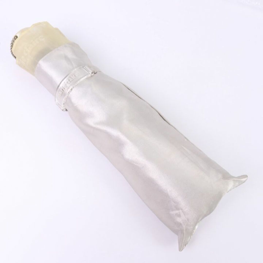 Marie Claire(マリクレール)のマリクレール 折りたたみ傘 無地 収納時約25cm ブランド傘 レディース ホワイト mariclaire レディースのファッション小物(傘)の商品写真