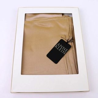 アンクライン(ANNE KLEIN)のアンクライン ストール シルク100% 大判 未使用 訳あり 日本製 ブランド シンプル レディース ベージュ ANNE KLEIN(ストール/パシュミナ)