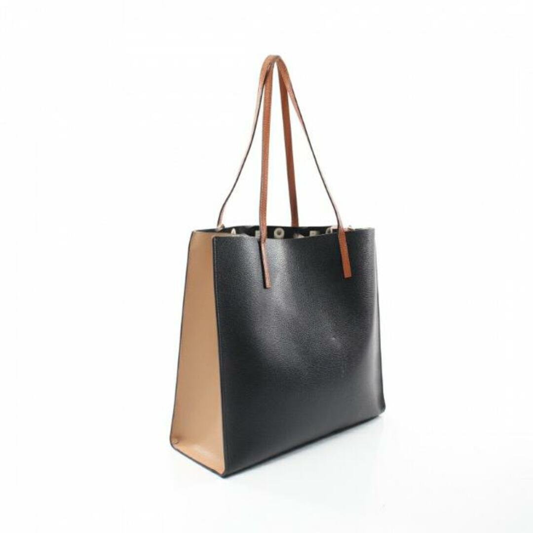 MARC JACOBS(マークジェイコブス)のGRIND COLORBLOCK TOTE BAG グラインド ショルダーバッグ トートバッグ レザー ブラック アイボリー ブラウン レディースのバッグ(トートバッグ)の商品写真