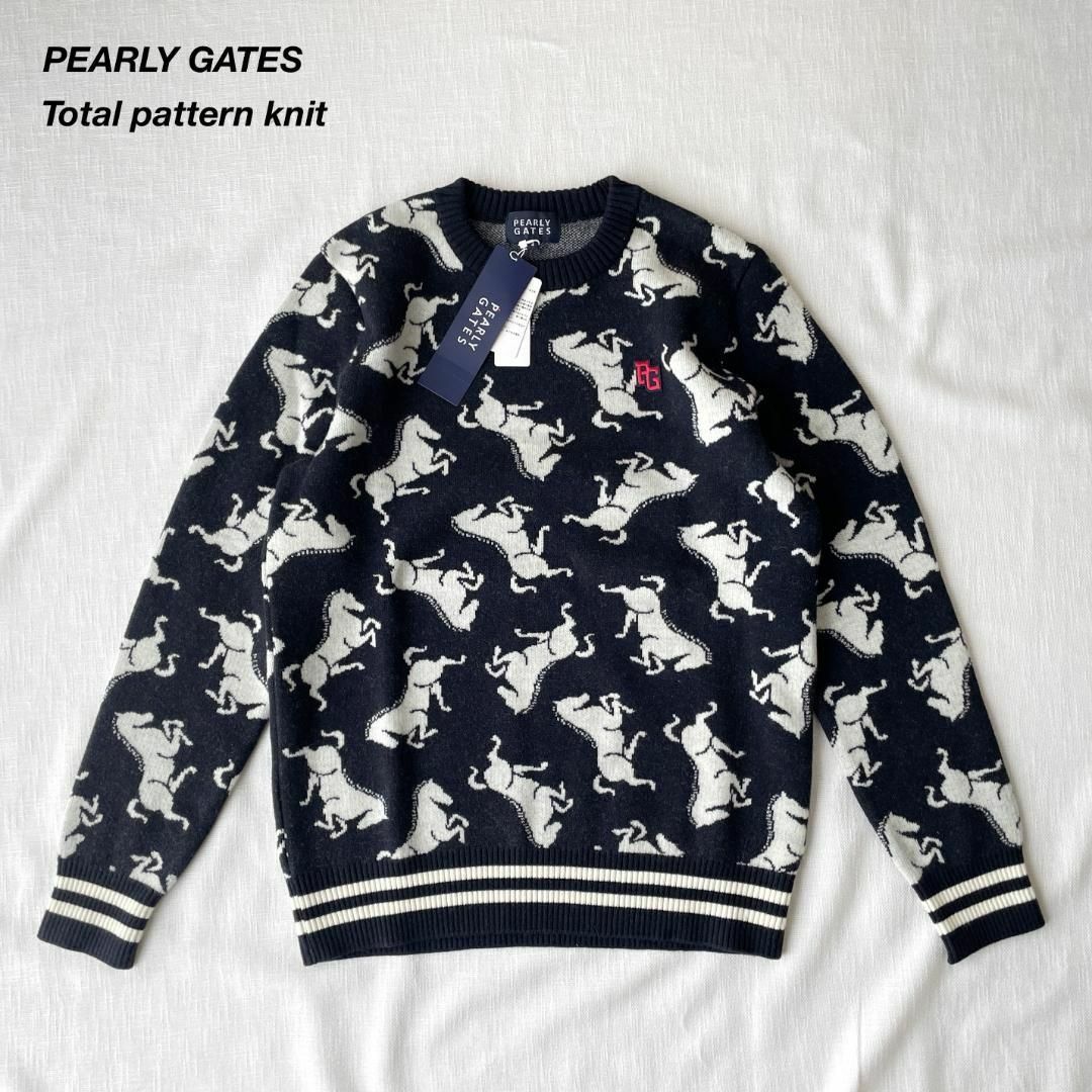 PEARLY GATES - 新品タグ付 パーリーゲイツ ウール ニット 長袖