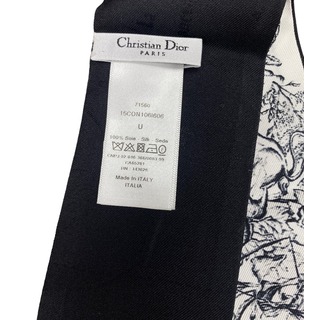 Dior - [USED/中古]Dior ディオール スカーフ 15CON106I606 黒×白