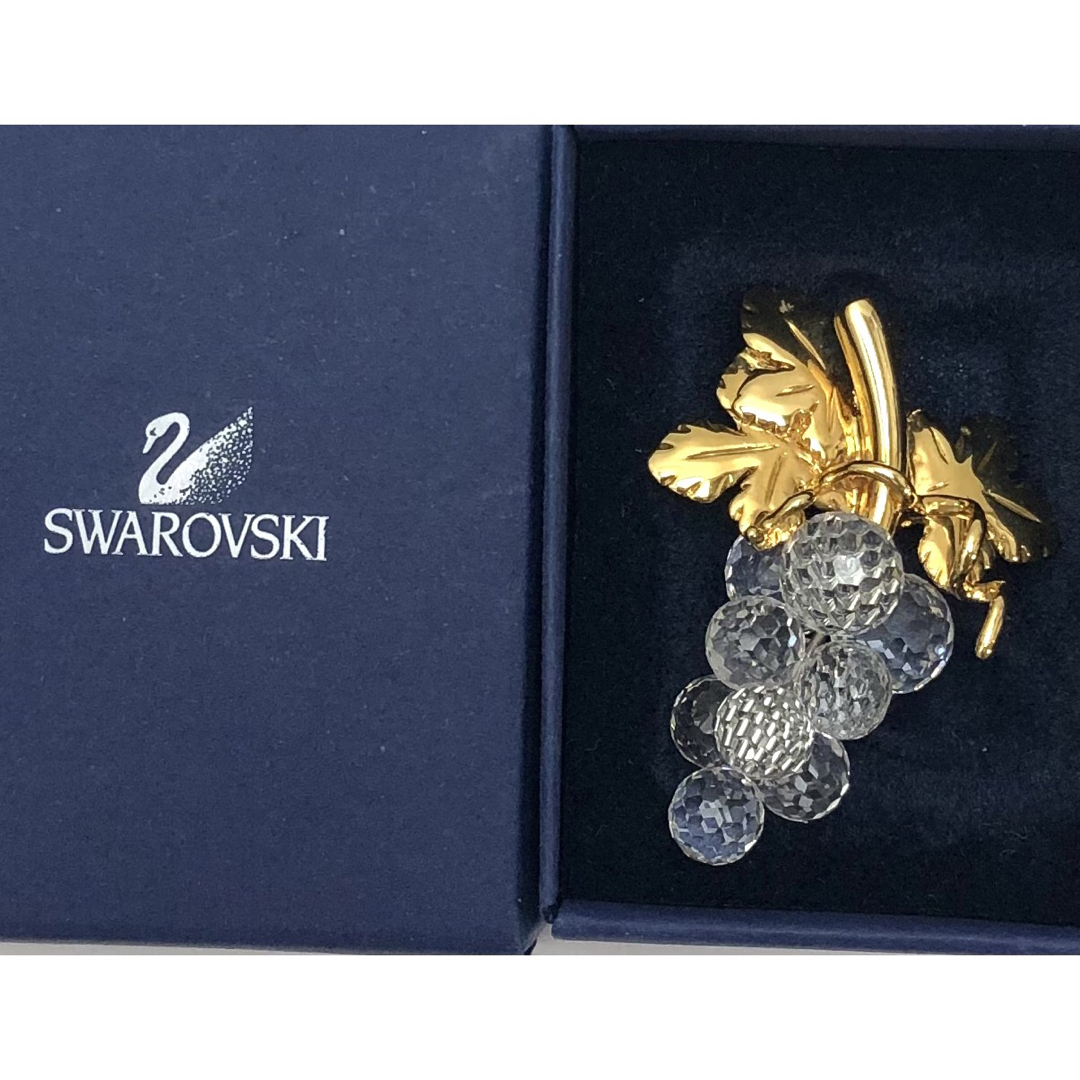 SWAROVSKI - スワロフスキー 葡萄モチーフ ブドウ ブローチ 18669914の