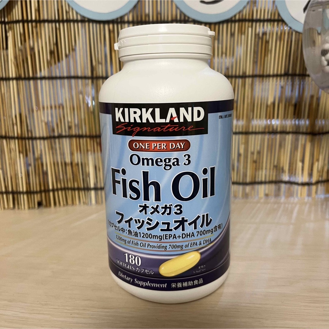 コストコ(コストコ)のコストコ フィッシュオイル オメガ3 180粒 カークランド DHA 食品/飲料/酒の健康食品(その他)の商品写真