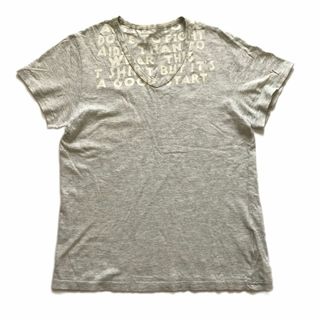 マルタンマルジェラ(Maison Martin Margiela)のMaison Martin Margiela AIDS エイズ Tシャツ S 灰(Tシャツ(半袖/袖なし))