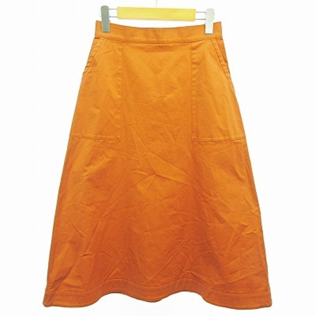 SHIPS(シップス)のシップス 近年モデル ロング 台形スカート コットン ストレッチ オレンジ 38 レディースのスカート(ロングスカート)の商品写真
