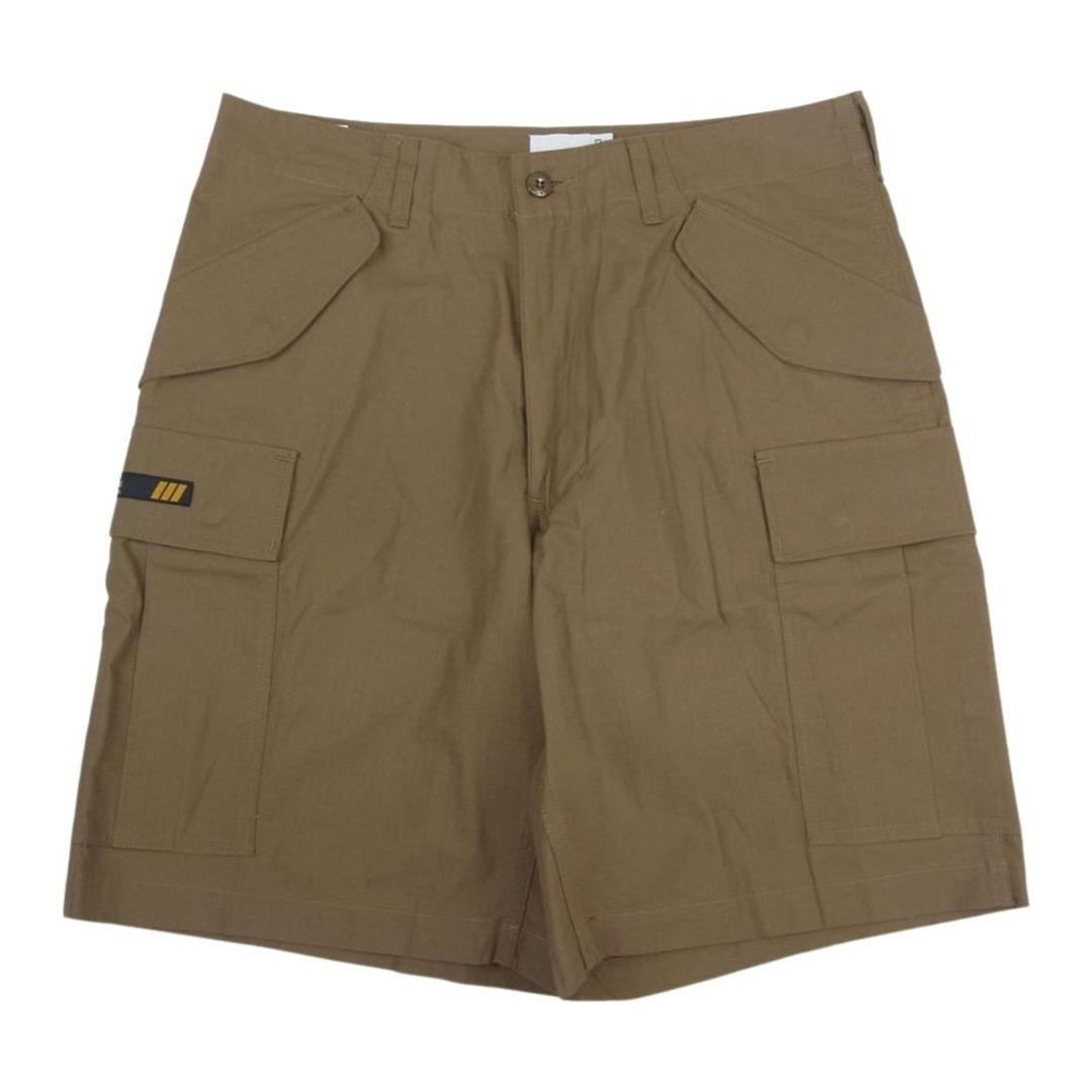 WTAPS ダブルタップス ショートパンツ 21SS, 211BRDT-PTM05 CARGO / SHORTS / COTTON RIPSTOP カーゴ ショーツ ショート パンツ ブラウン系 03【極上美品】