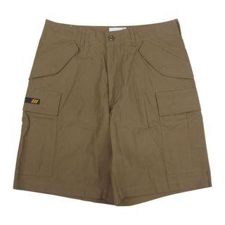 ダブルタップス(W)taps)のWTAPS ダブルタップス ショートパンツ 21SS, 211BRDT-PTM05 CARGO / SHORTS / COTTON RIPSTOP カーゴ ショーツ ショート パンツ ブラウン系 03【極上美品】【中古】(その他)