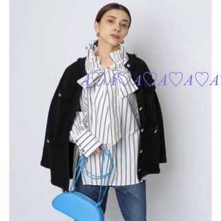 カデュネ ツィード調ニットジャケット CADUNE 橋本環奈 王ささ