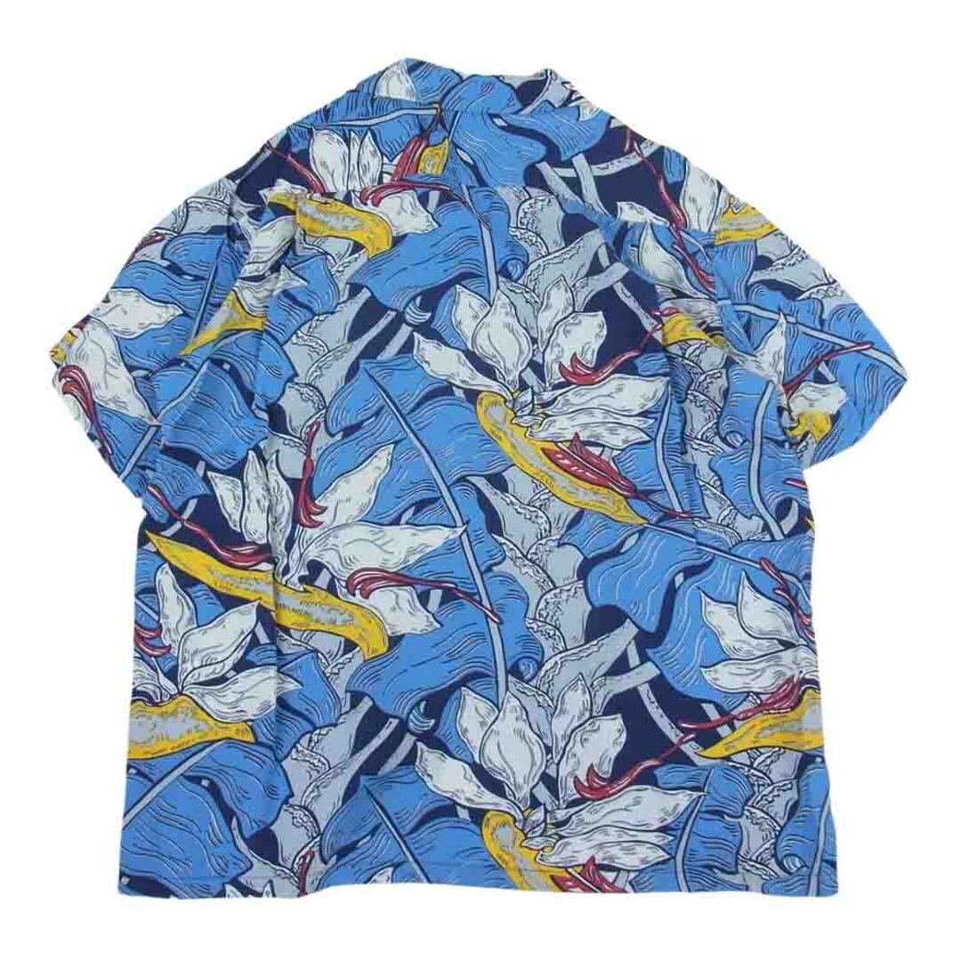 Sun Surf(サンサーフ)のSUN SURF サンサーフ 半袖シャツ SS38809 RAYON HAWAIIAN SHIRT HAWAIIAN GARDEN 和柄 アロハ ハワイアン シャツ ブルー系 L【中古】 メンズのトップス(タンクトップ)の商品写真