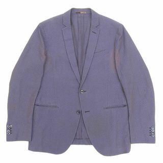 FENDI フェンディ FJ0668 GIACCA VELVET MARBLEDE TAPED BLAZER ブルー ベルベット サイドライン テーラードジャケット 2Bブレザー