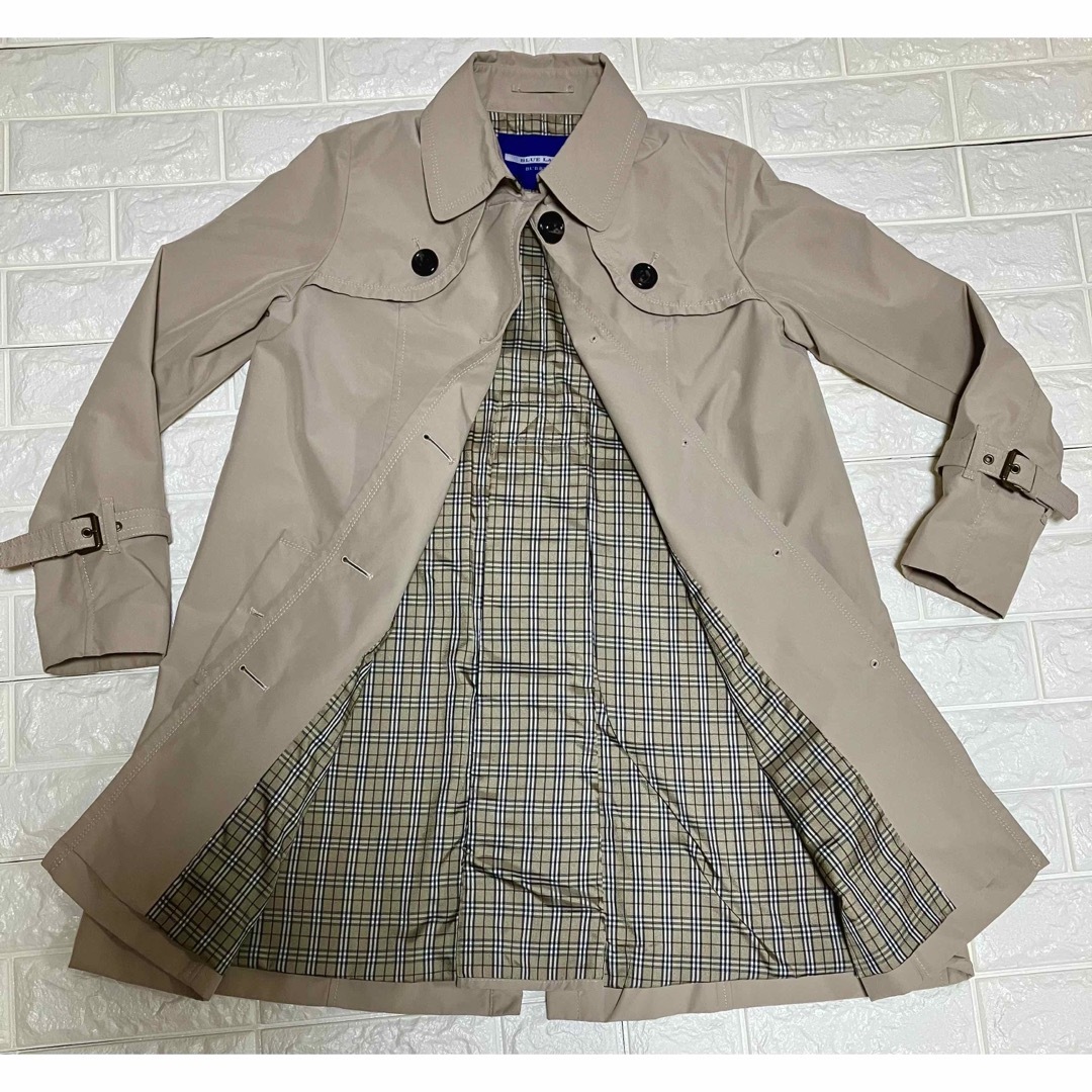 BURBERRY BLUE LABEL(バーバリーブルーレーベル)の美品！バーバリー　ブルーレーベル　トレンチコート レディースのジャケット/アウター(トレンチコート)の商品写真