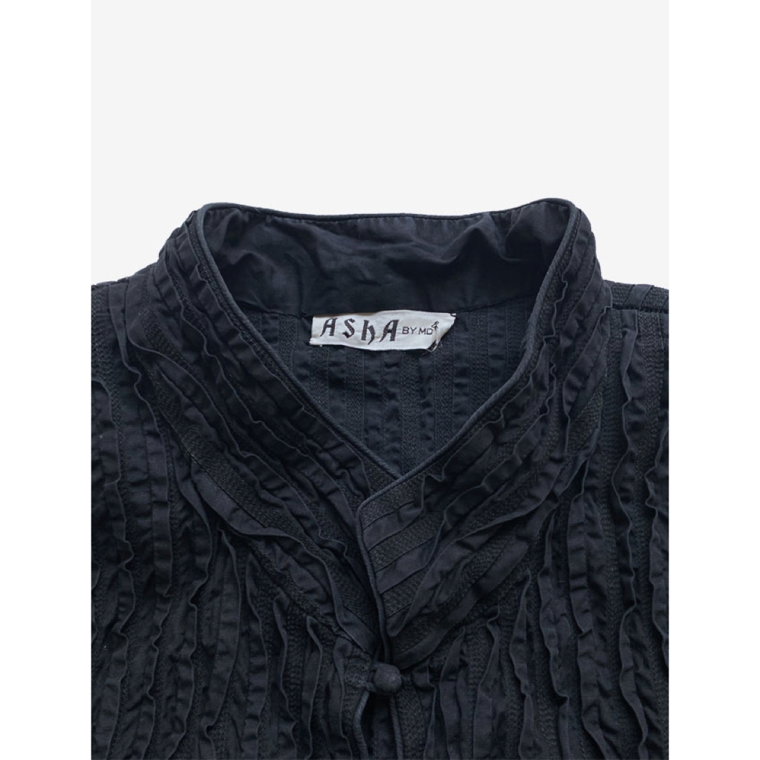 ASHA BY MDS ISSEY MIYAKE フリルタックプリーツ シャツ
