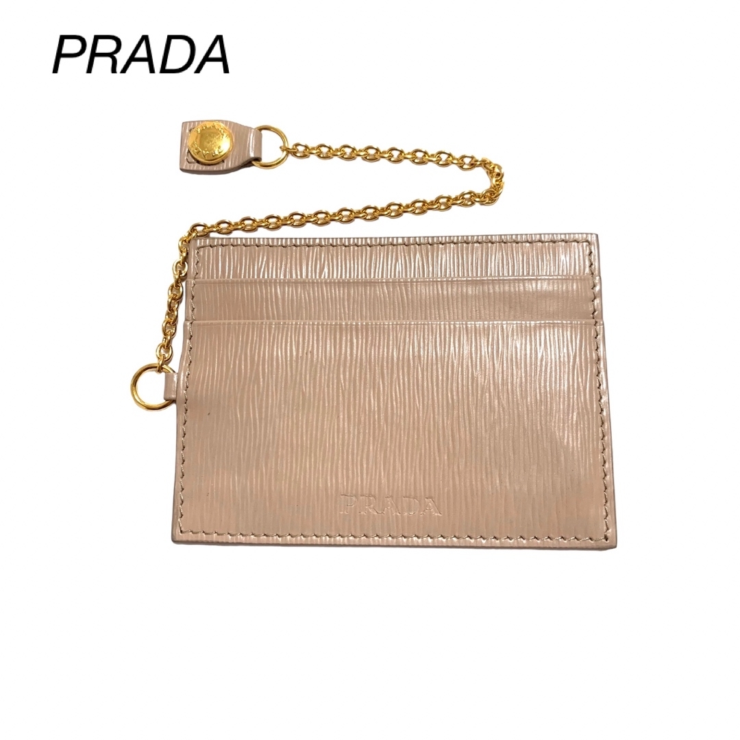 美品　PRADA 定期入れ　パスケース