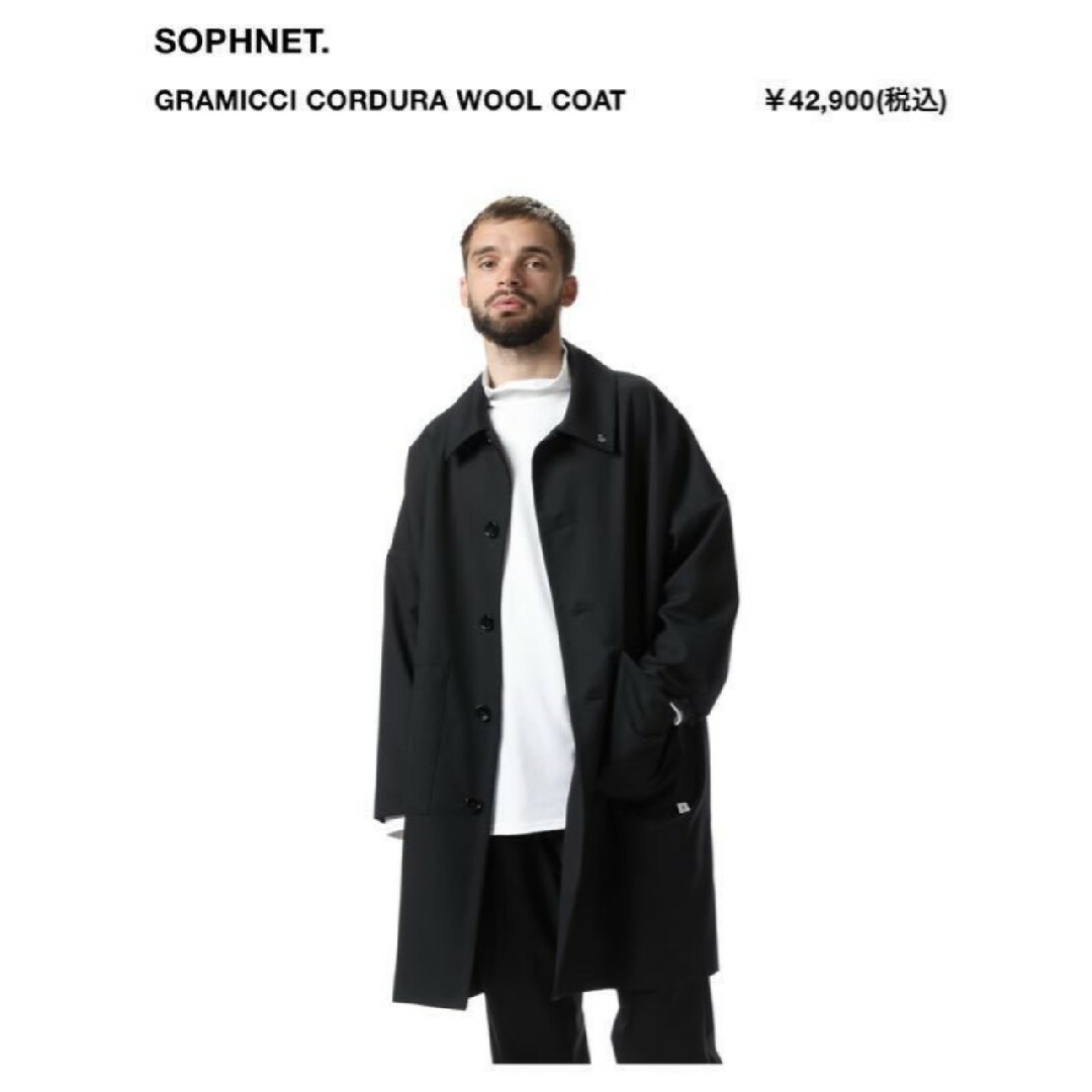 SOPHNET.(ソフネット)のsoph GRAMICCI CORDURA wool coat サイズS メンズのジャケット/アウター(ステンカラーコート)の商品写真