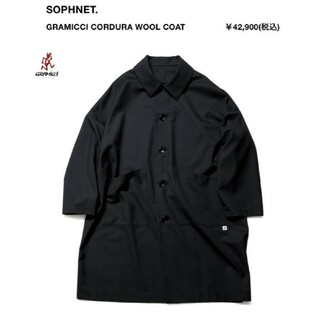 ソフネット(SOPHNET.)のsoph GRAMICCI CORDURA wool coat サイズS(ステンカラーコート)