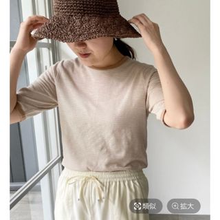 ローリーズファーム(LOWRYS FARM)の【新品未使用】シアーボーダーTシャツ5S(シャツ/ブラウス(半袖/袖なし))