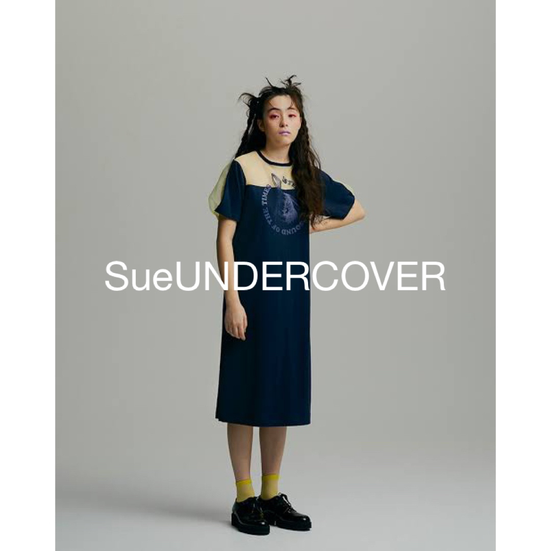 SueUNDERCOVER - SueUNDERCOVER スーアンダーカバー 切替ワンピースの